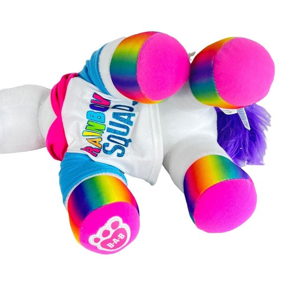 Build A Bear Color Craze Unicorn Plush Rainbow Hoodie Purple Sparkle Stuffed Toy - Picture 12 of 12